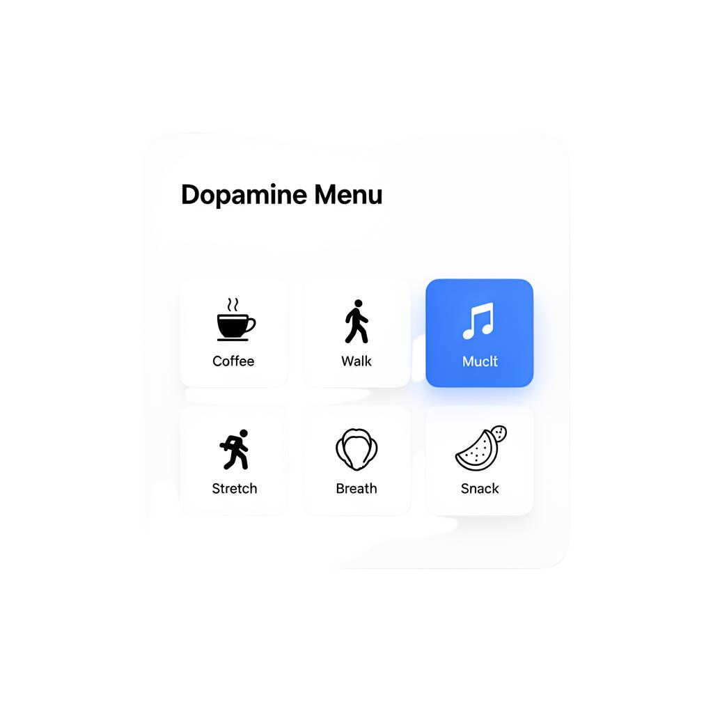 Dopamine Menu card
